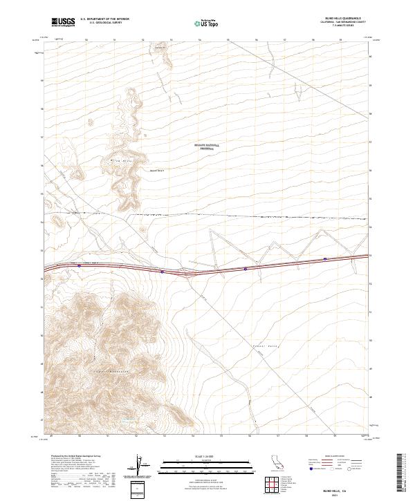 USGS Topographic Map – Blind Hills