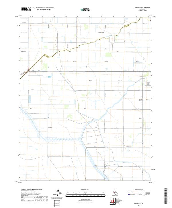 USGS Topographic Map – Bliss Ranch