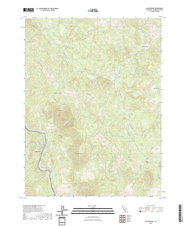 USGS Topographic Map – Blocksburg