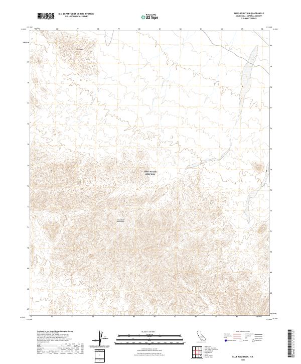 USGS Topographic Map – Blue Mountain