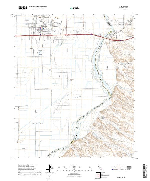 USGS Topographic Map – Blythe