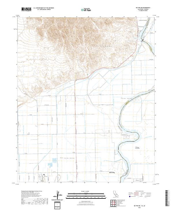 USGS Topographic Map – Blythe NE