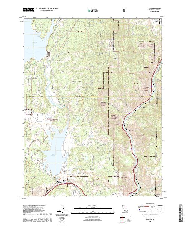 USGS Topographic Map – Boca