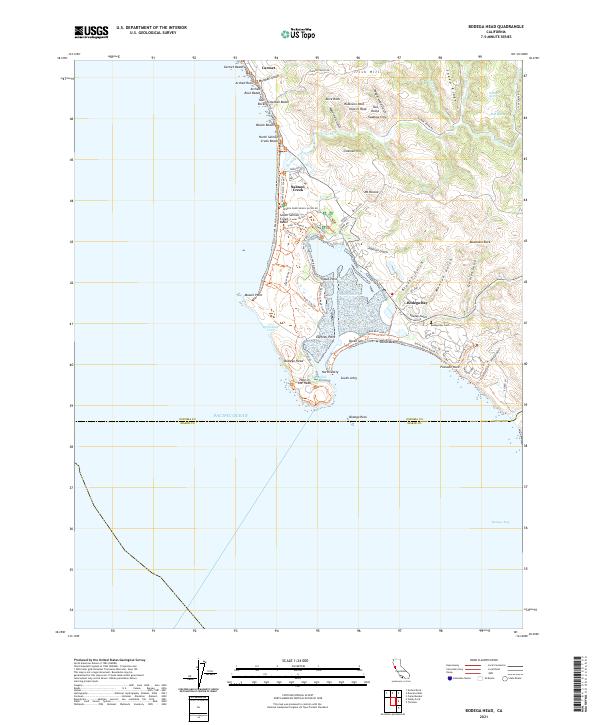 USGS Topographic Map – Bodega Head