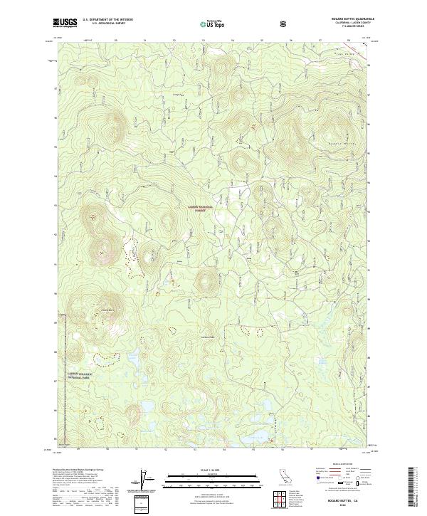 USGS Topographic Map – Bogard Buttes