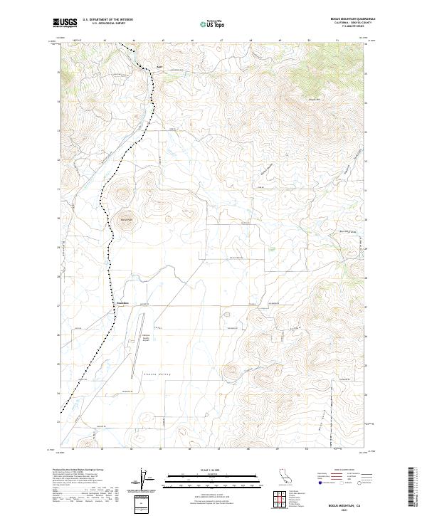 USGS Topographic Map – Bogus Mountain