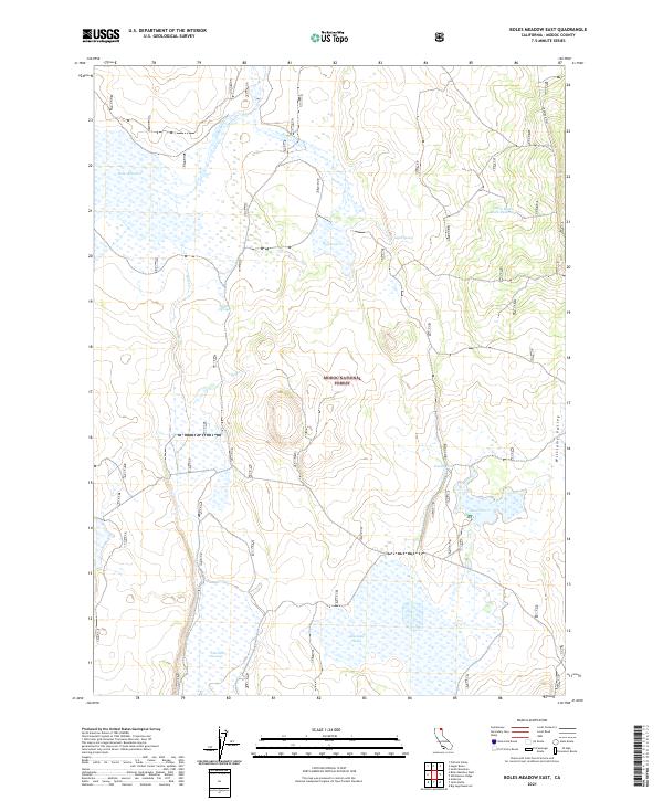 USGS Topographic Map – Boles Meadow East