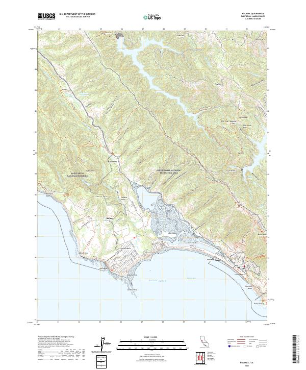 USGS Topographic Map – Bolinas