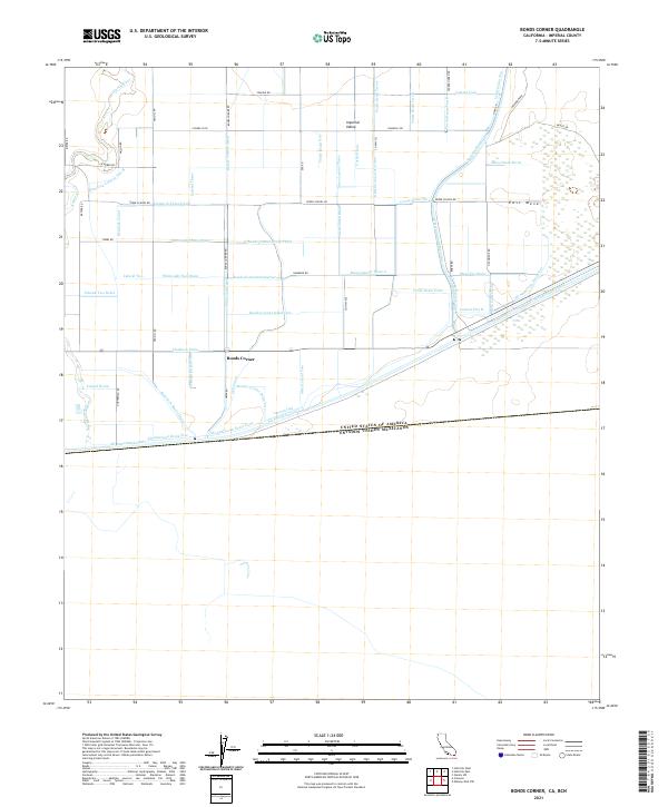 USGS Topographic Map – Bonds Corner
