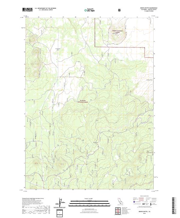 USGS Topographic Map – Bonita Butte