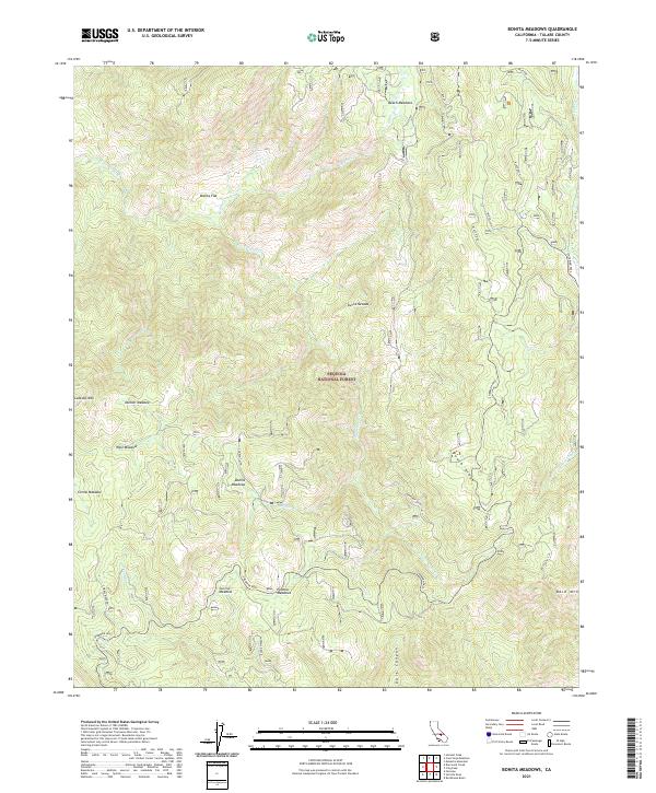 USGS Topographic Map – Bonita Meadows
