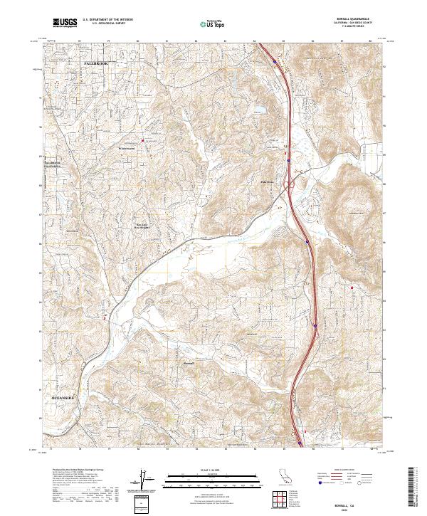 USGS Topographic Map – Bonsall