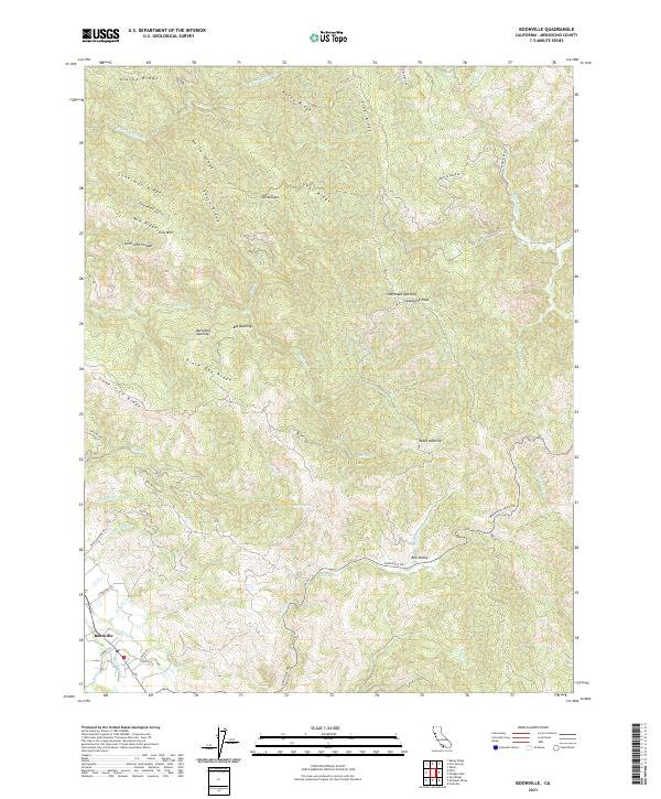 USGS Topographic Map – Boonville