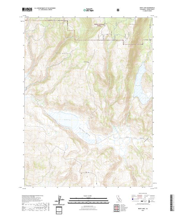 USGS Topographic Map – Boot Lake