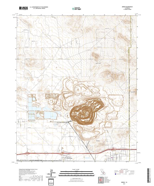 USGS Topographic Map – Boron