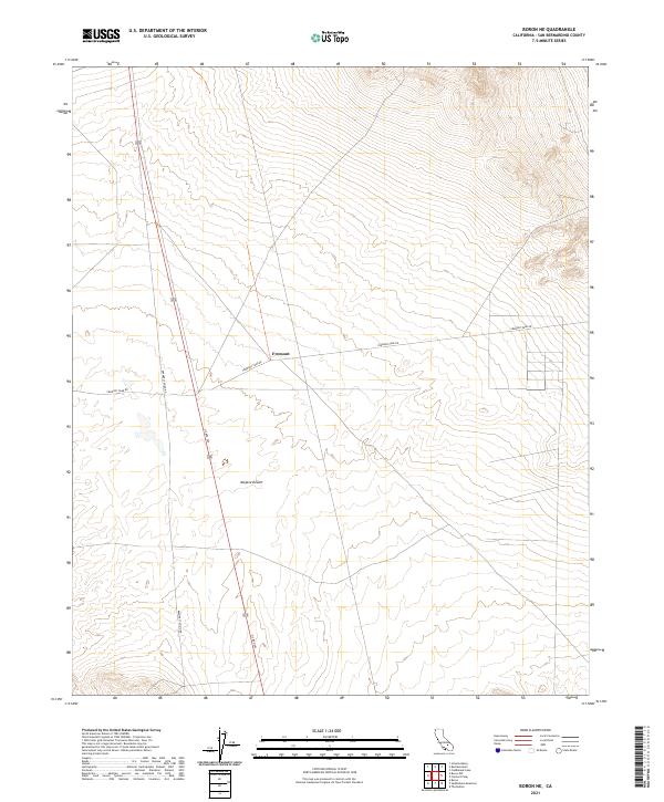 USGS Topographic Map – Boron NE