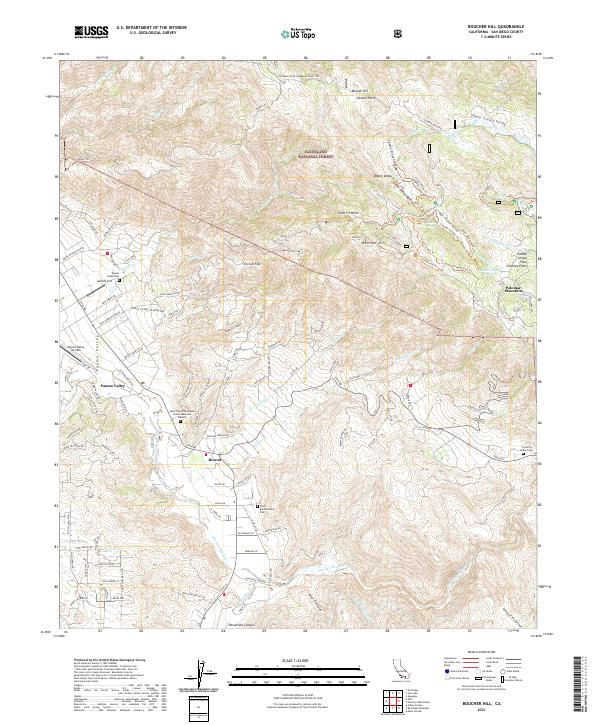 USGS Topographic Map – Boucher Hill