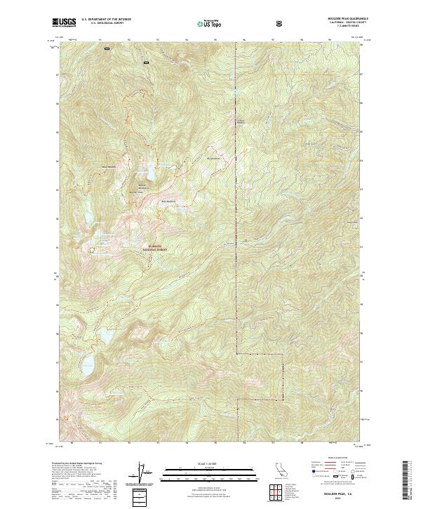 USGS Topographic Map – Boulder Peak