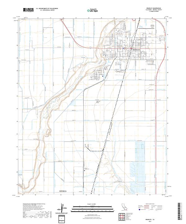 USGS Topographic Map – Brawley