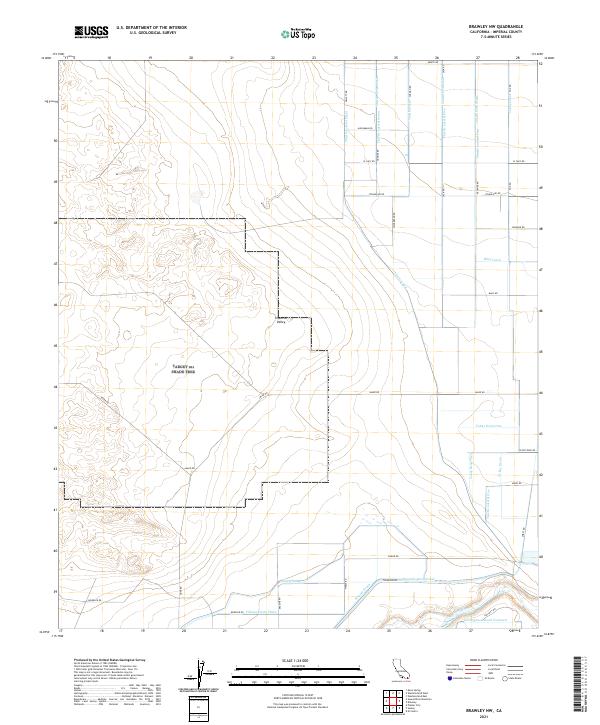 USGS Topographic Map – Brawley NW