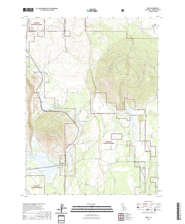 USGS Topographic Map – Bray