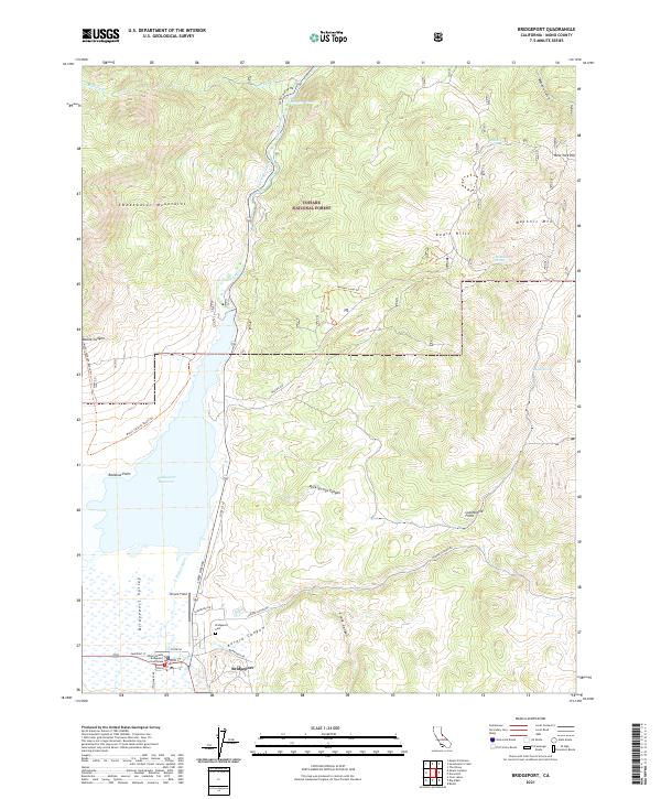 USGS Topographic Map – Bridgeport