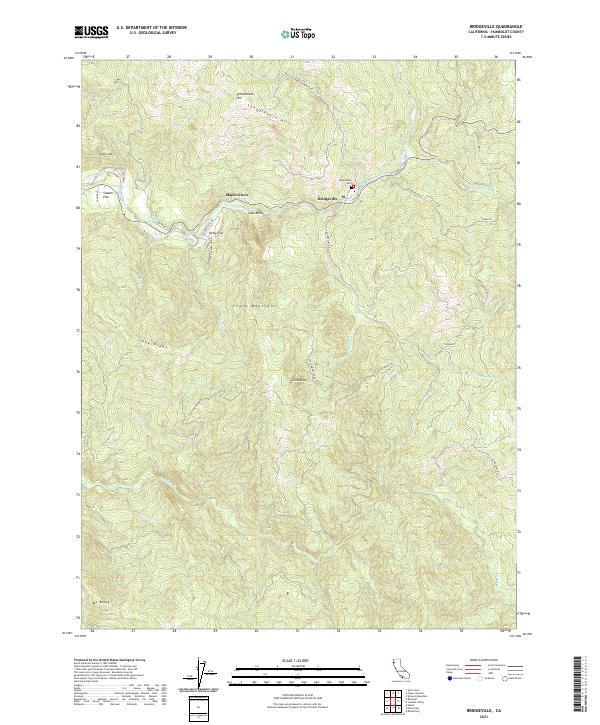 USGS Topographic Map – Bridgeville