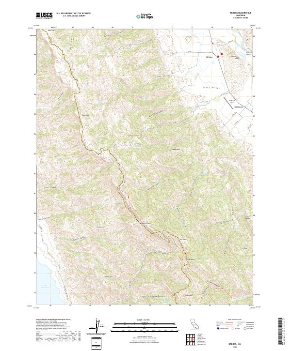 USGS Topographic Map – Brooks