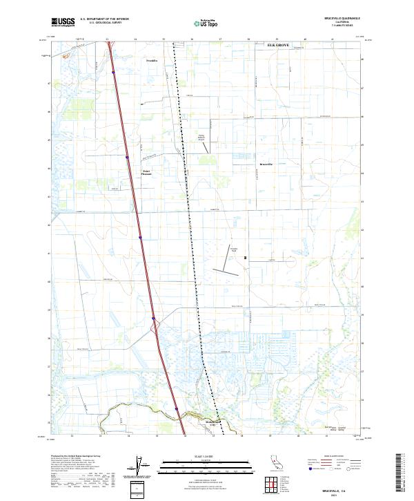 USGS Topographic Map – Bruceville