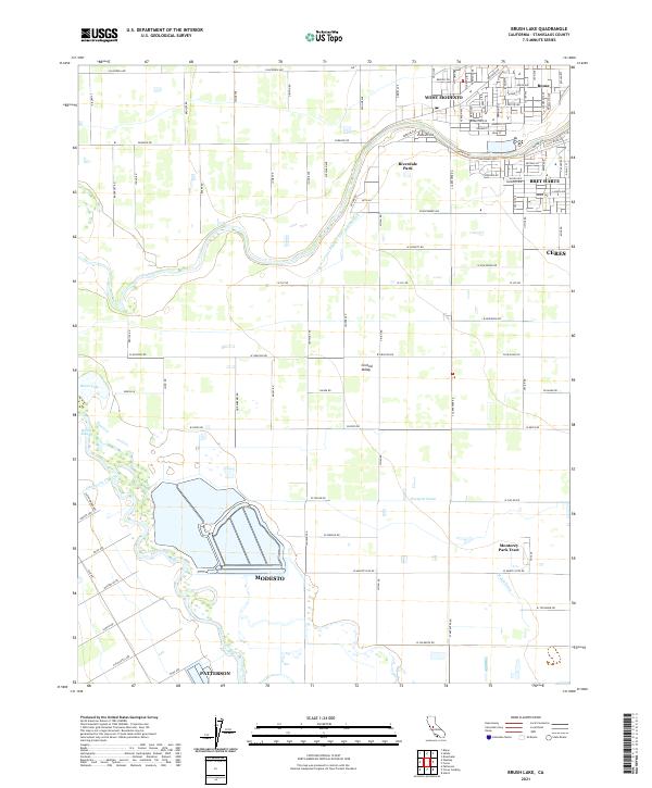 USGS Topographic Map – Brush Lake
