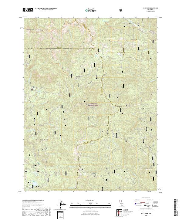 USGS Topographic Map – Buck Rock
