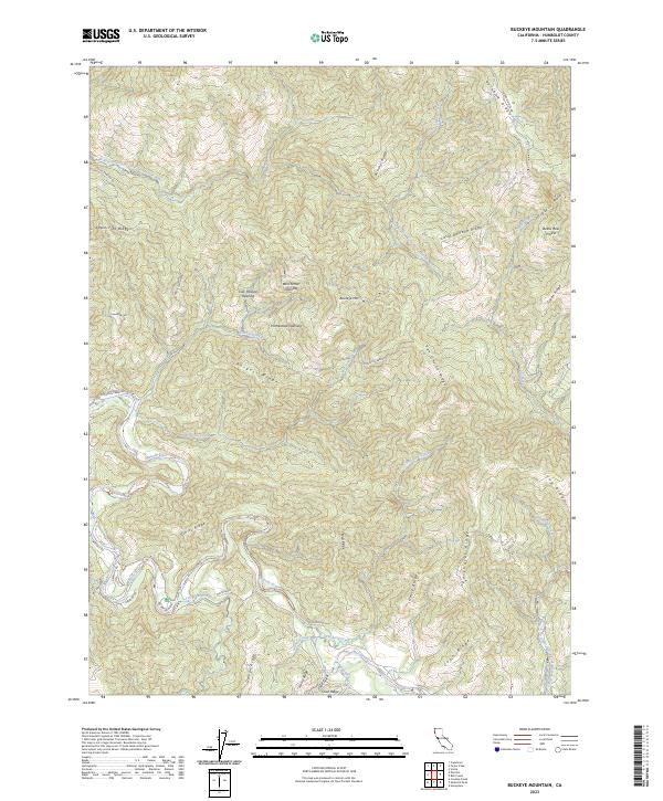 USGS Topographic Map – Buckeye Mountain