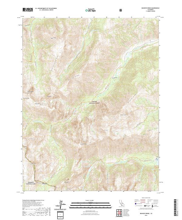 USGS Topographic Map – Buckeye Ridge