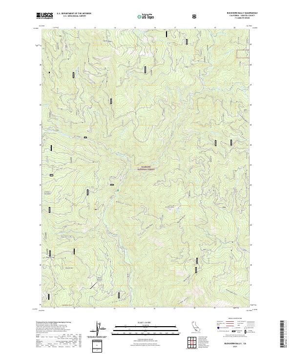 USGS Topographic Map – Buckhorn Bally