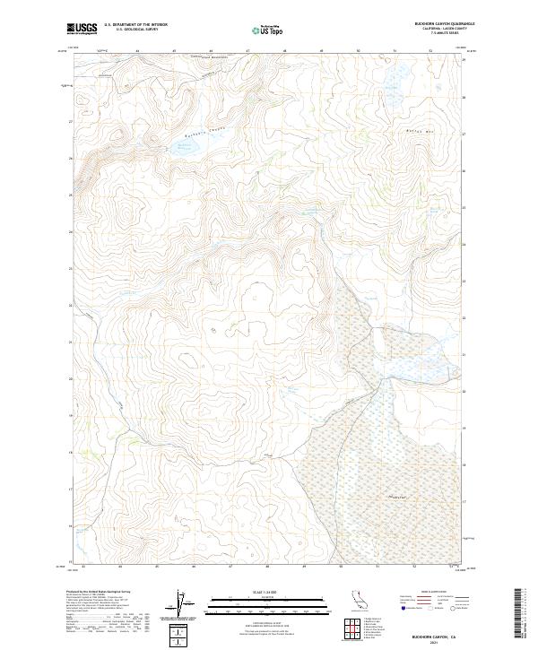 USGS Topographic Map – Buckhorn Canyon