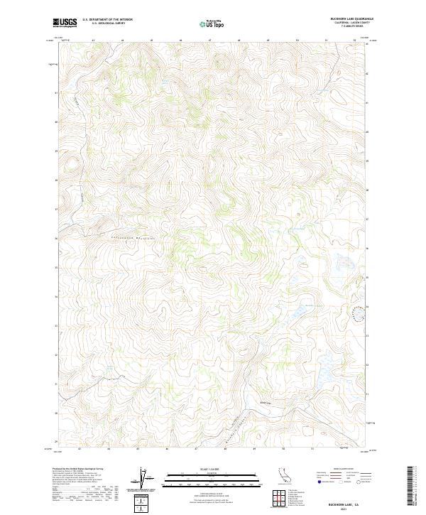 USGS Topographic Map – Buckhorn Lake