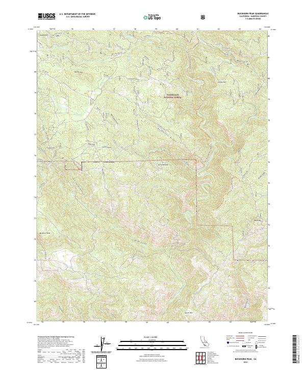 USGS Topographic Map – Buckhorn Peak