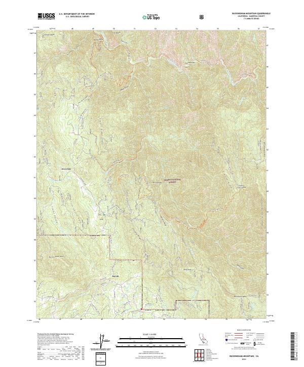 USGS Topographic Map – Buckingham Mountain