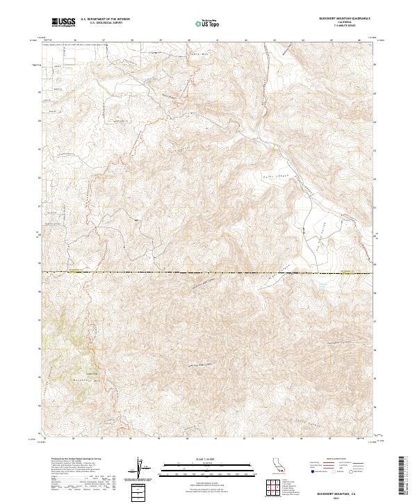 USGS Topographic Map – Bucksnort Mountain
