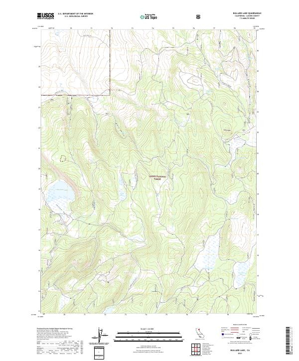 USGS Topographic Map – Bullard Lake