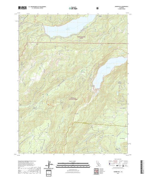 USGS Topographic Map – Bunker Hill
