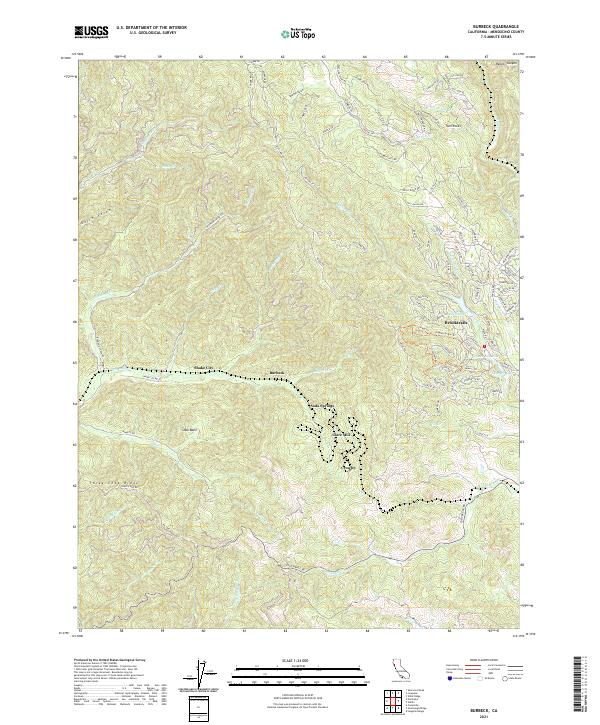 USGS Topographic Map – Burbeck