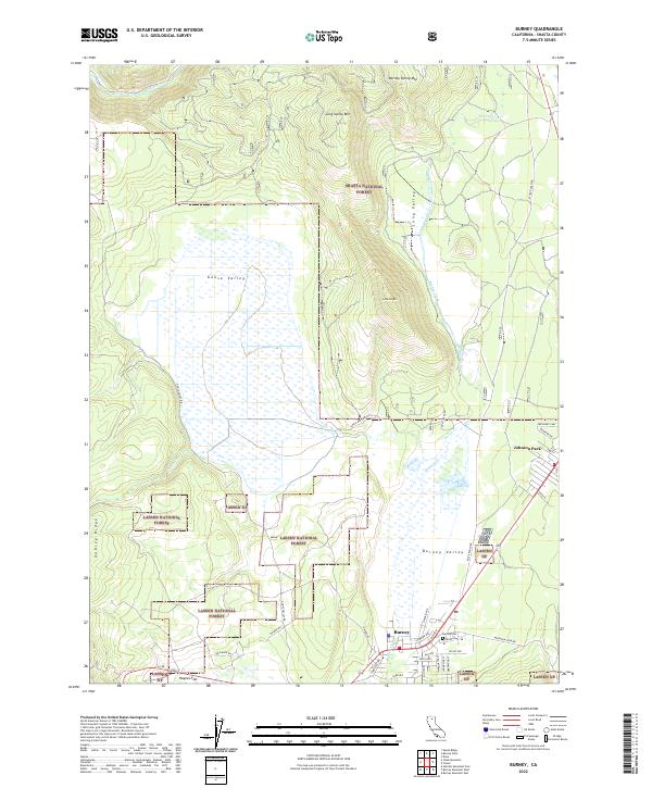 USGS Topographic Map – Burney