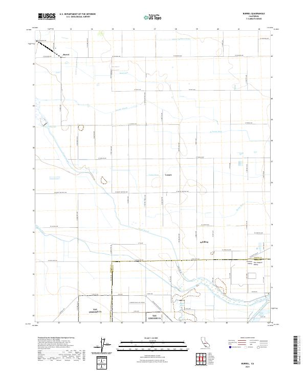USGS Topographic Map – Burrel