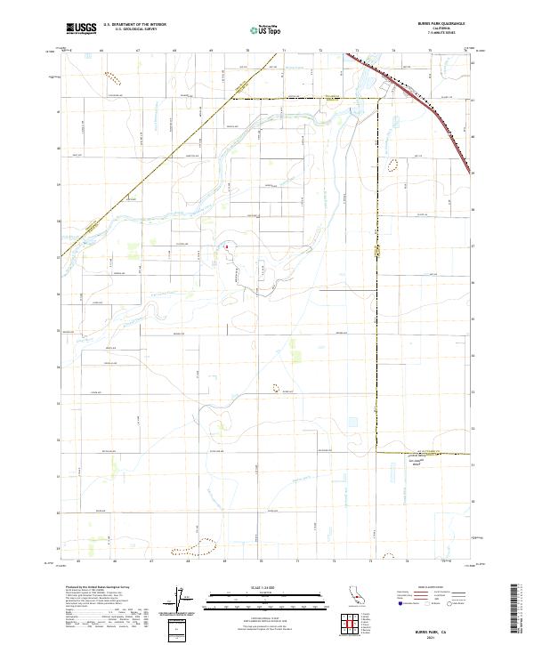USGS Topographic Map – Burris Park