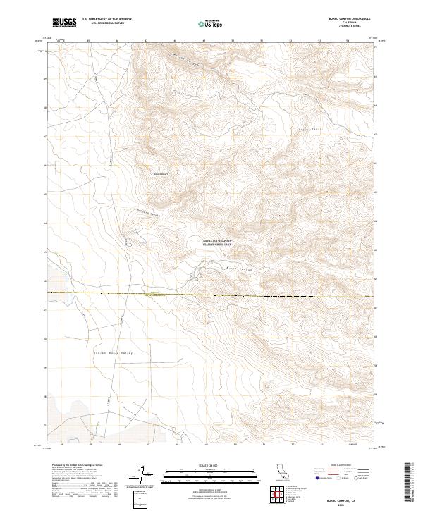 USGS Topographic Map – Burro Canyon