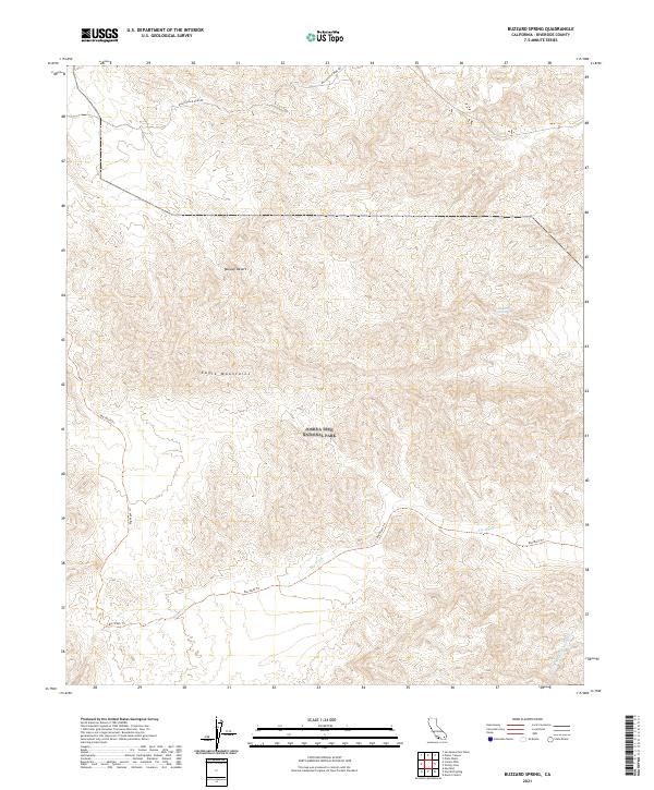 USGS Topographic Map – Buzzard Spring