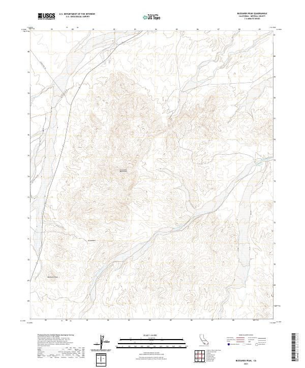 USGS Topographic Map – Buzzards Peak