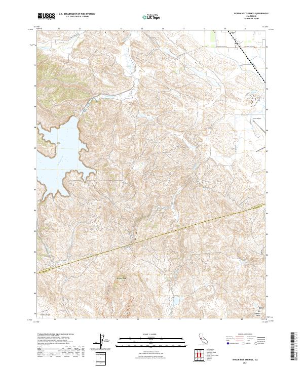 USGS Topographic Map – Byron Hot Springs