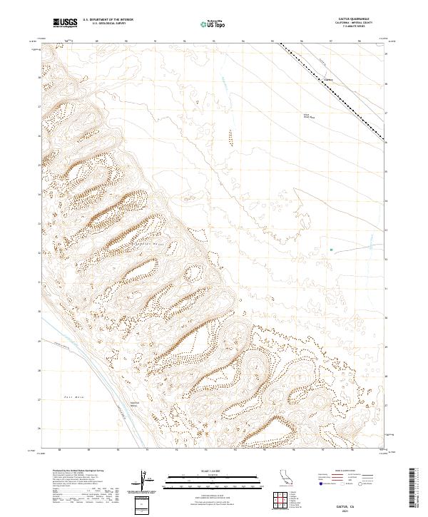 USGS Topographic Map – Cactus